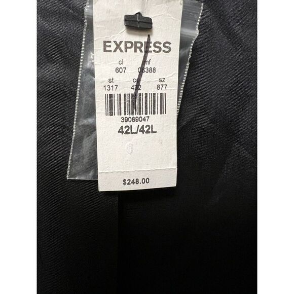 Express Men's Producer Modern Fit Suit Jacket NWT Size 42L - Picture 10 of 10